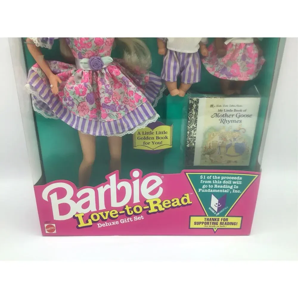 Barbie Love To Read Doll Deluxe Gift Set 1992 Mattel 10507 Golden Book NIB New